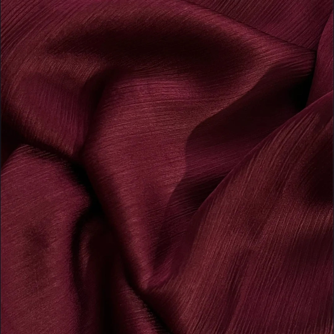 Metallic Silk-Blood Red