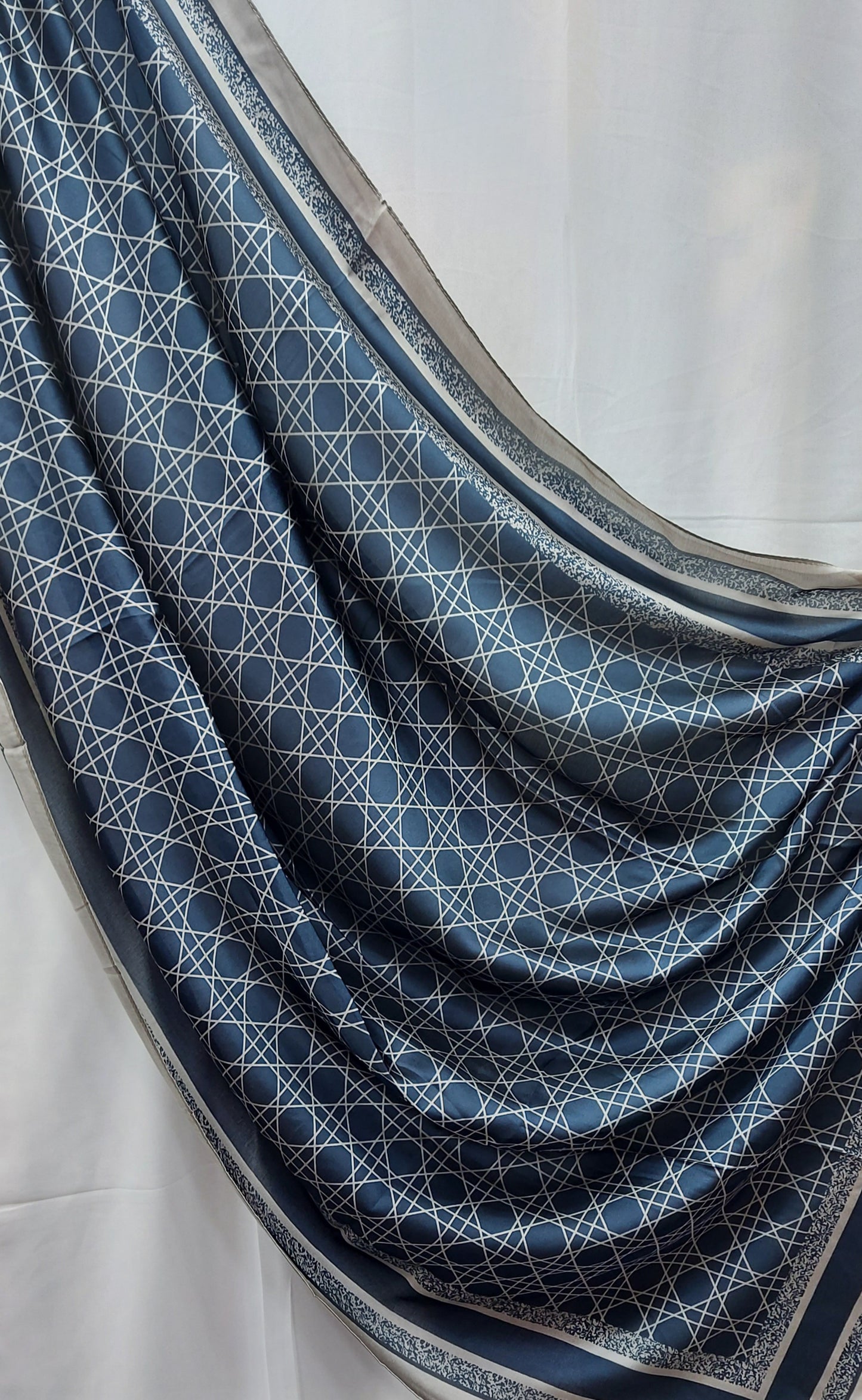Printed Silk-Blocks blue