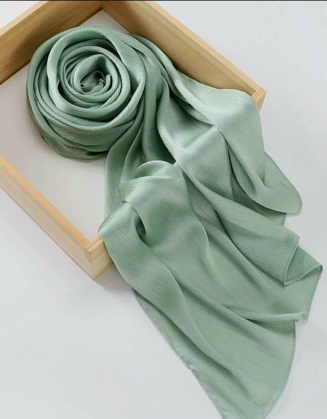 Metallic Silk-Pistachio green