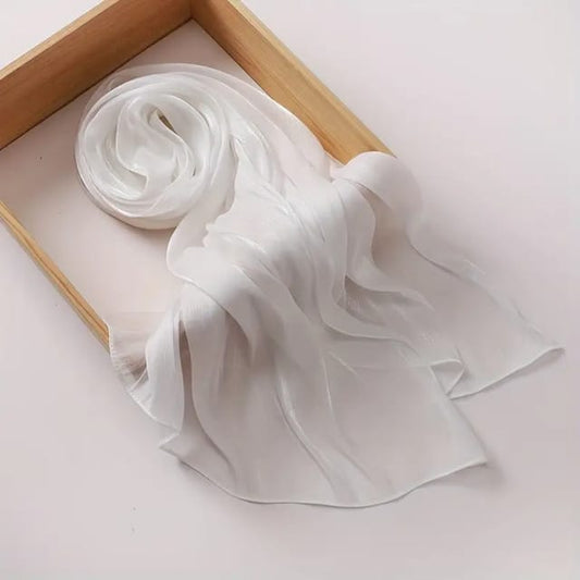 Organza Silk-White