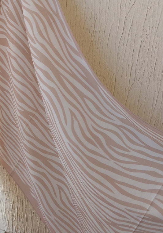 3D georgette-Beige strokes