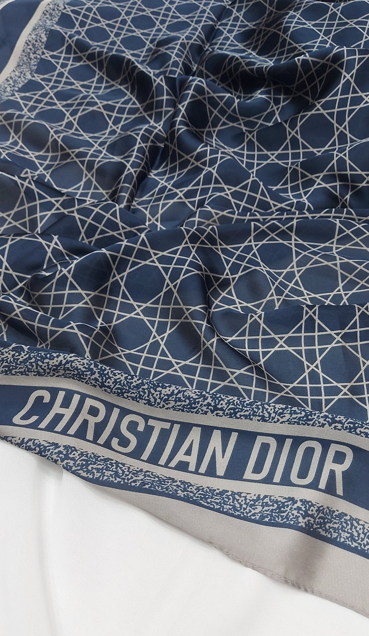 Printed Silk-Blocks blue