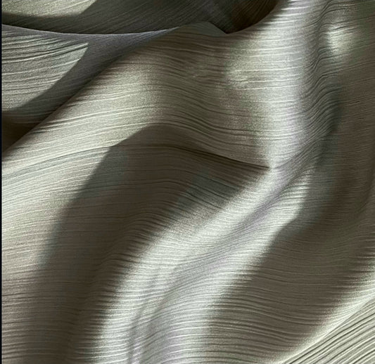 Metallic Silk-Pearl grey
