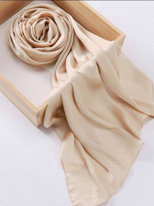 Metallic Silk-Beige