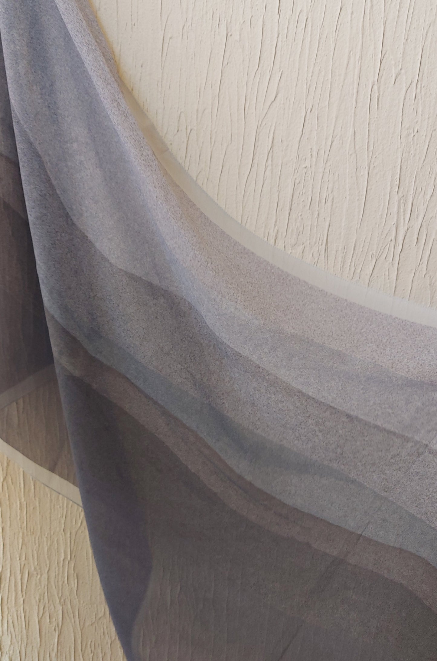 3D georgette-Wavy Grey