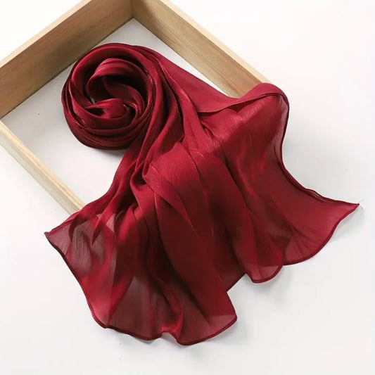 Organza Silk-Maroon